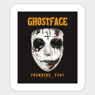 GhostFace Pounding Fury Sticker